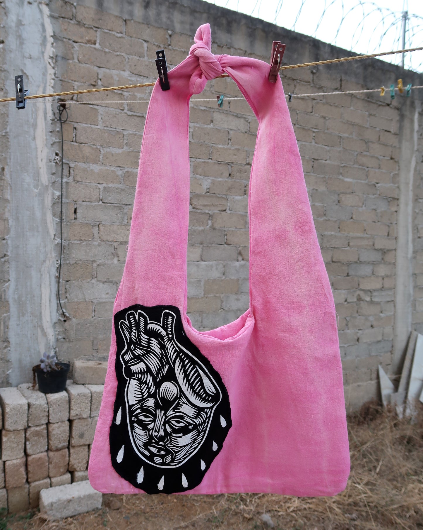 Hand Dyed Hobo Bag (one off bags)